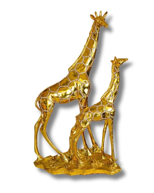 Beautiful Gold Giraffe Statue