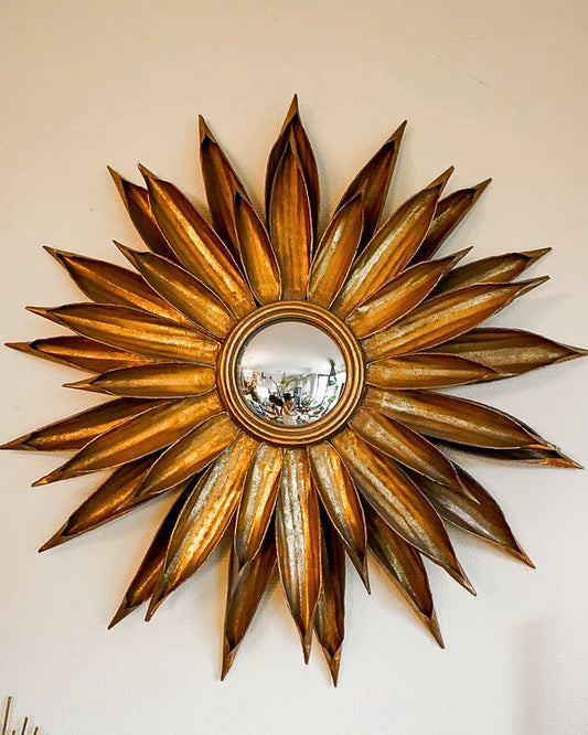 Beautiful Gold Sunburst Mirror
